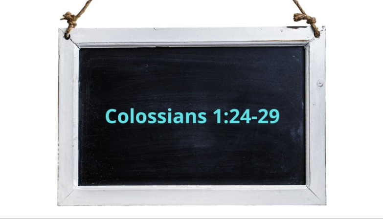 Colossians 1:24-29 Image