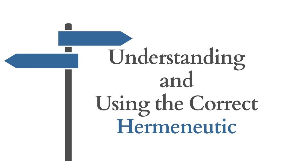 Understanding and Using the Correct Hermeneutic Image
