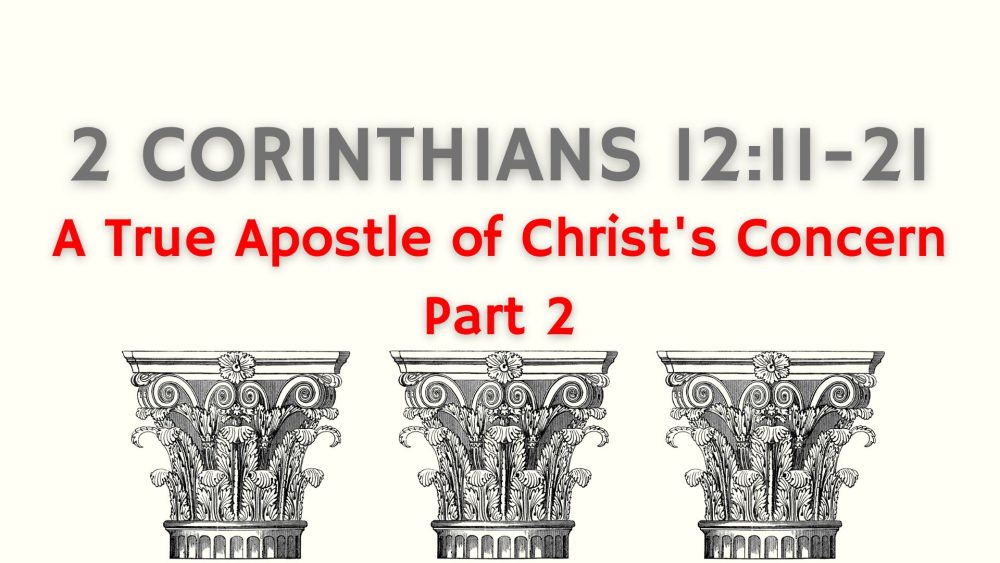 A True Apostle of Christ\'s Concern: Part 2