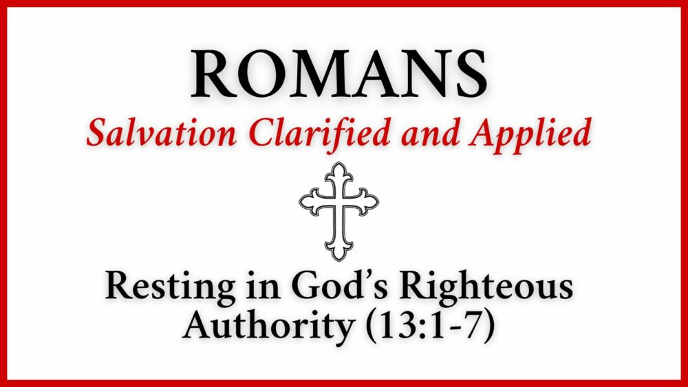 Resting in God's Righteous Authority Image