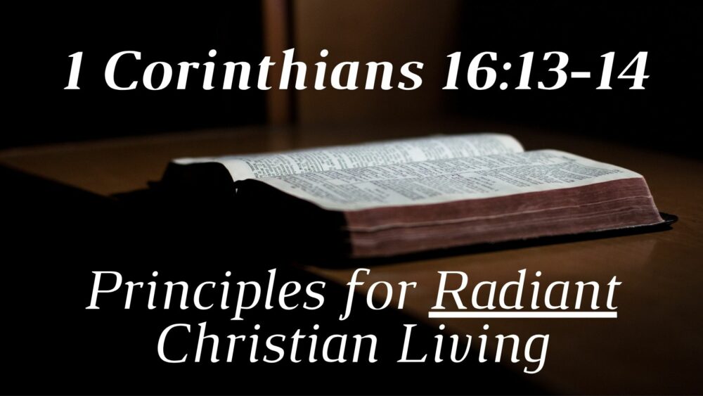 Principles for Radiant Christian Living Image