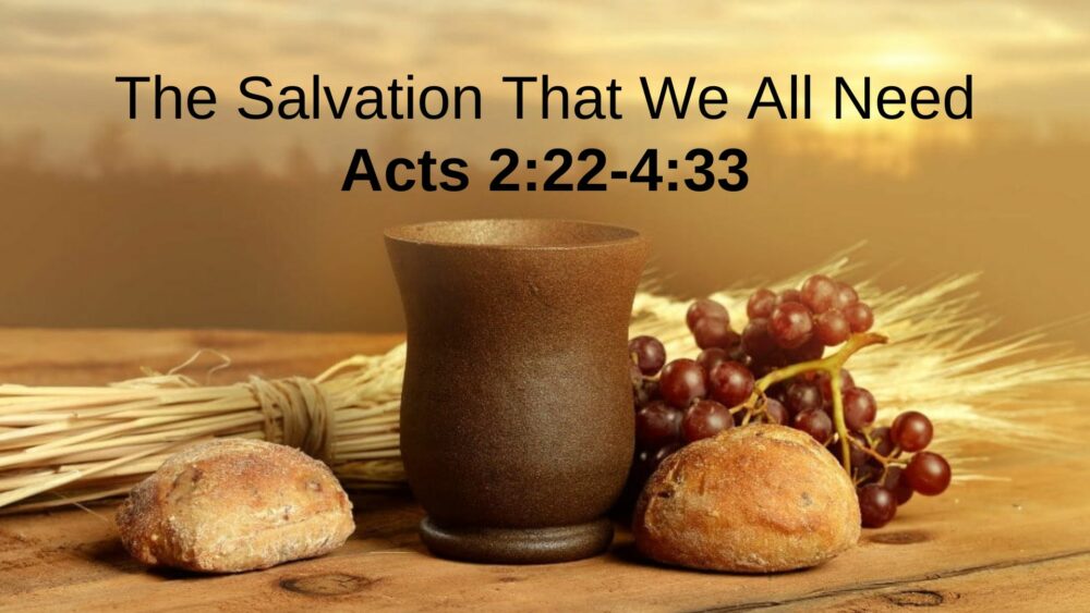 The Salvation That We All Need